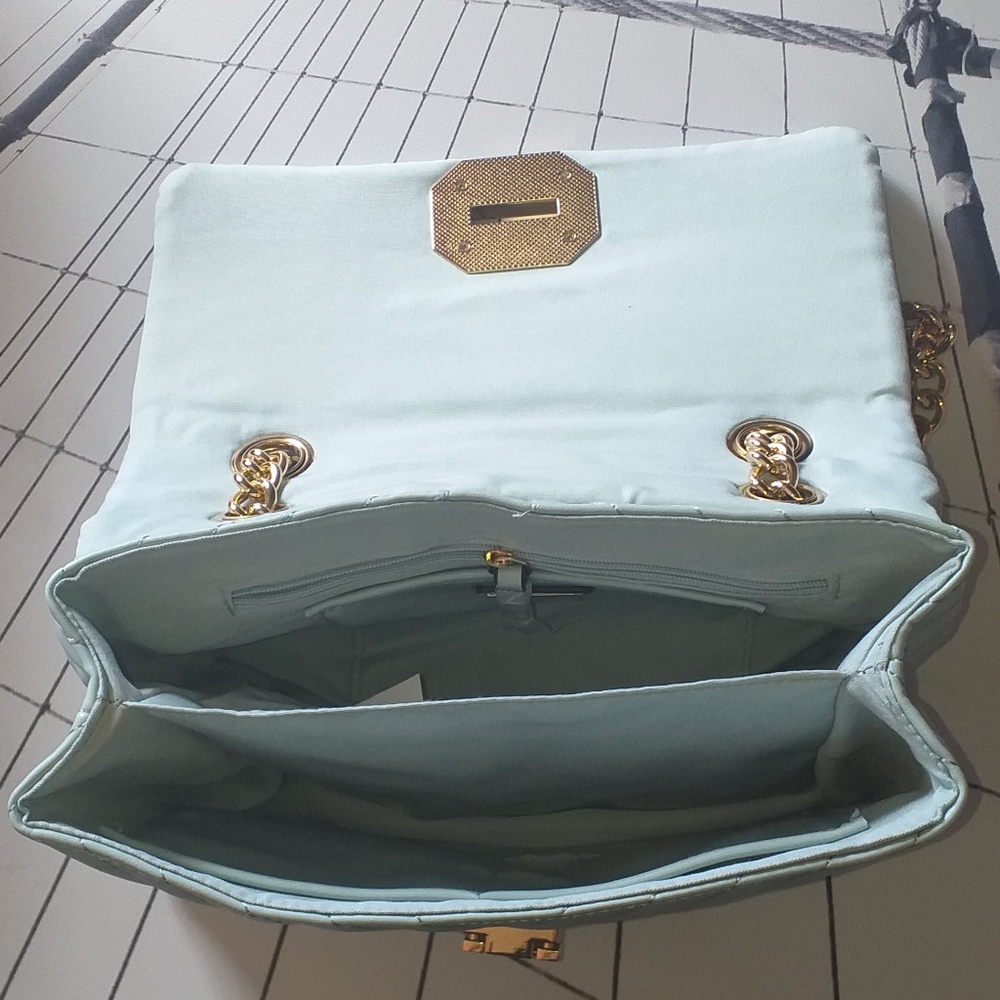 ALDO Baby Blue Chevron Quilted Bag - Picture 6 of 6